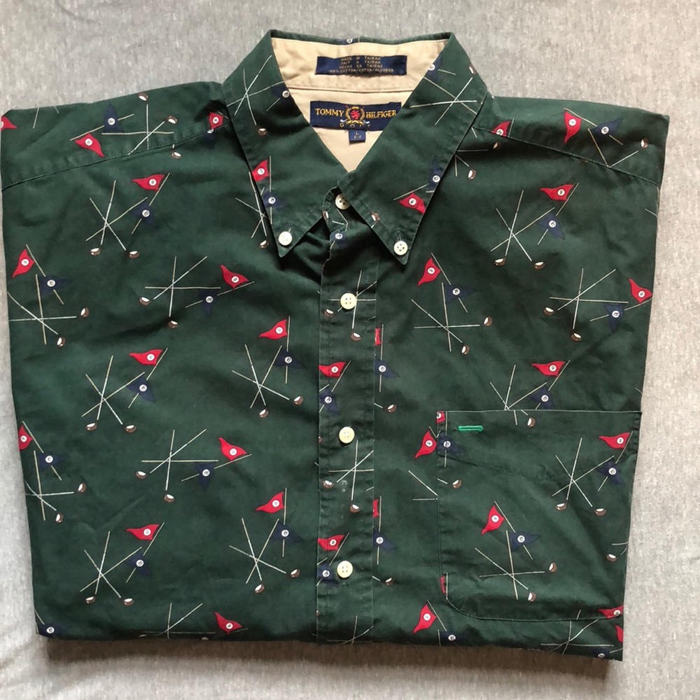 Men’s Tommy Hilfiger Button Down Long Sleeve L